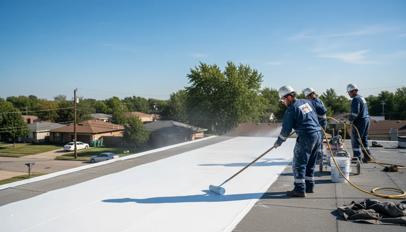 Commercial roof coating in Mena, AR near me